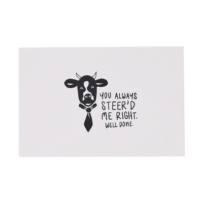 Front of You Always Steer'd Me Right Greeting Card