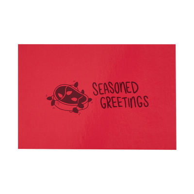 Front of Seasoned Greetings Holiday Card