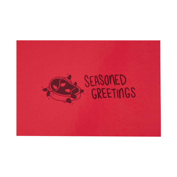 Front of Seasoned Greetings Holiday Card