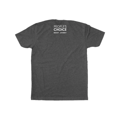 Back of EST '29 DTLA People's Choice Beef Jerky T-Shirt